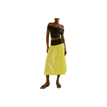 FREE PEOPLE Cooler In Capri Set Skirt Set Women's Kiwi Combo