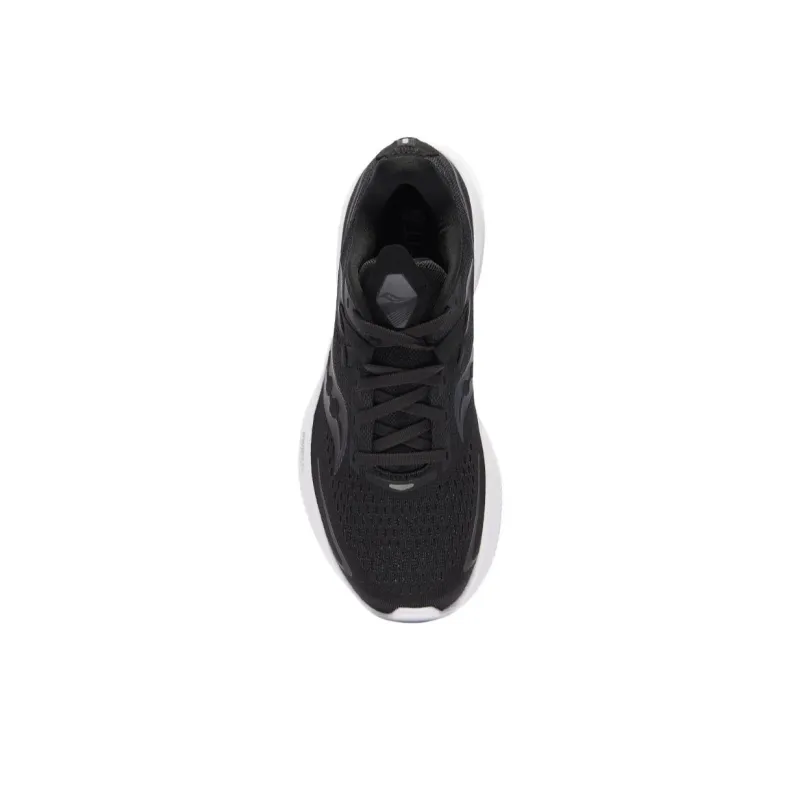 Saucony Ride 15 Cushioning Slip Resistant Low Top Running Shoes Women's Black-2