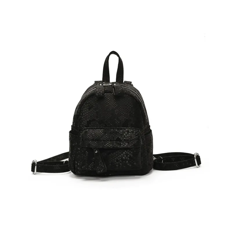 Yalu PU Backpack Regular Women's Black/Silver/Purple/White-23