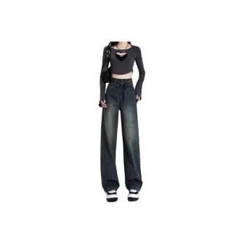 DanerWang Jeans Women's Concrete Gray