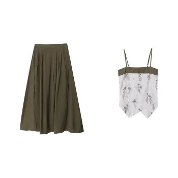 CHARM PICK Two Piece Skirt Sets Women's