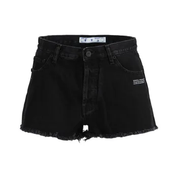 OFF-WHITE SS21 Denim Shorts Women's Black