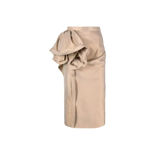 Maison Margiela Moiré effect Ruffled Midi Skirt