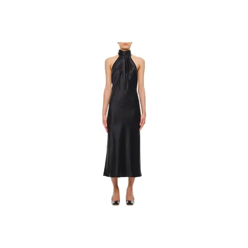 MaxMara Moli Halterneck Sleeveless Satin Dress