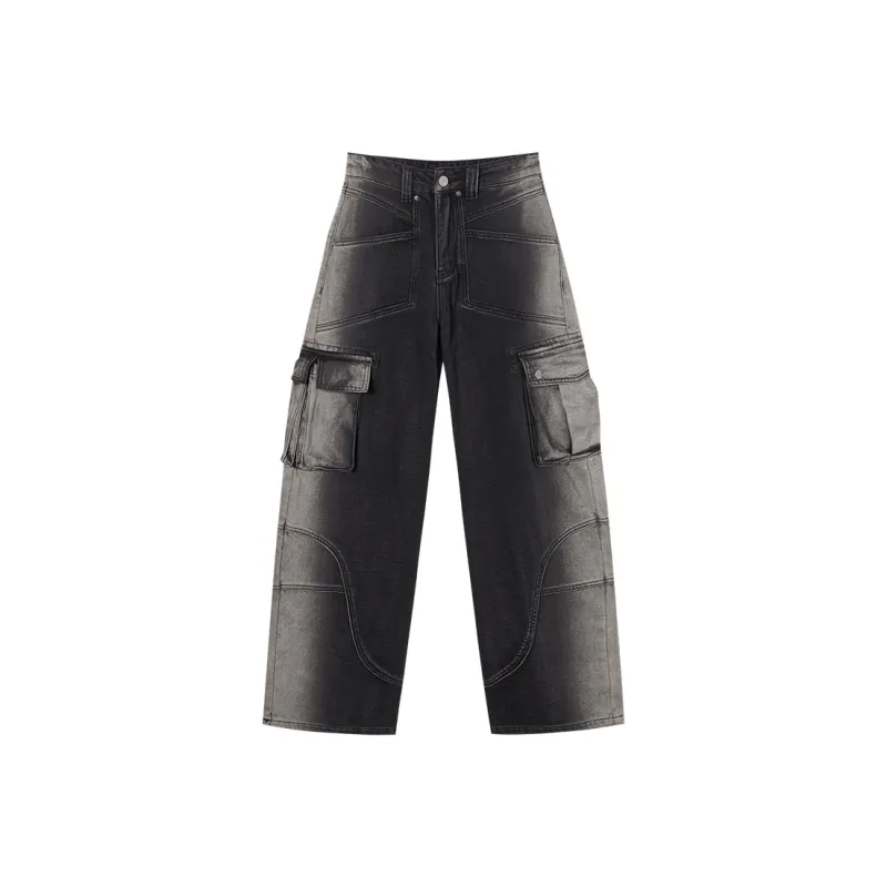 EPTISON WOMAN Jeans Women's Washed Denim Black-0