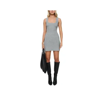 PRINCESS POLLY MACARONI MINI DRESS Sleeveless Dress Women's GREY/Gray