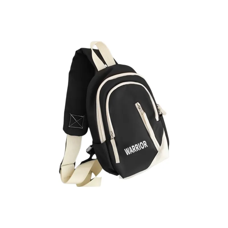 Warrior Nylon Sling Bag Unisex Black/Green-0