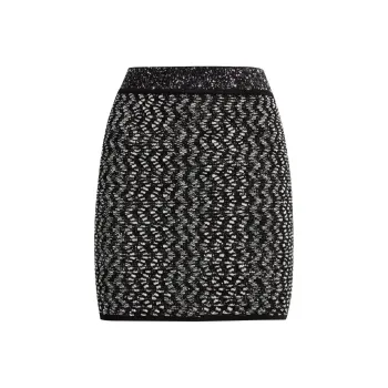 MISSONI Embellished Zigzag Mini Skirt