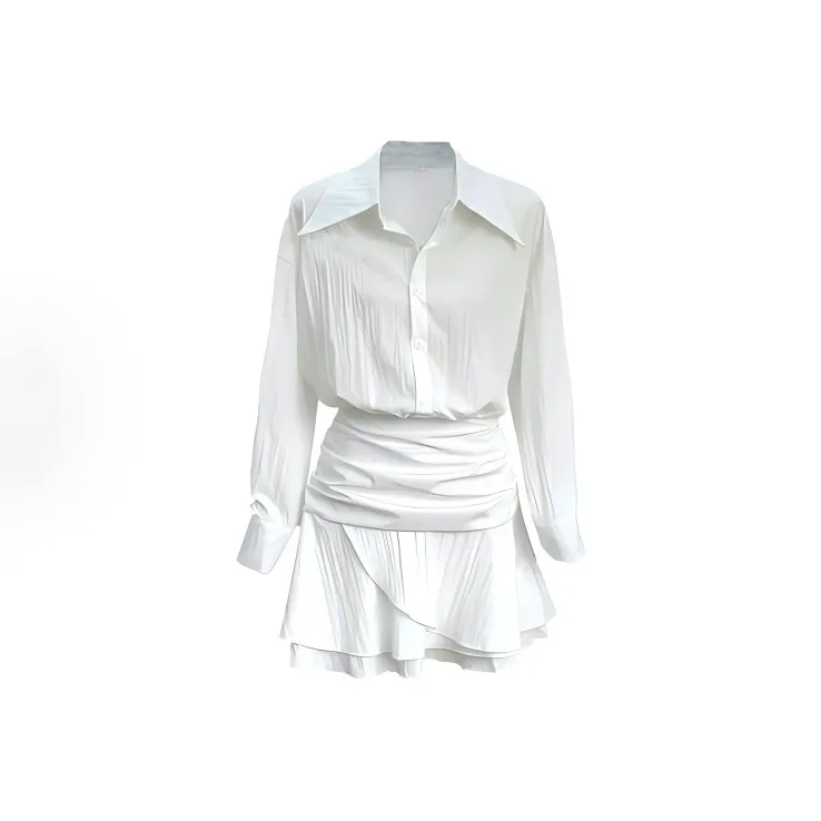 DOSOHEB Long Sleeved Dress Women's-0