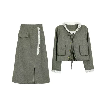 Icicofficial Two Piece Skirt Sets Women's