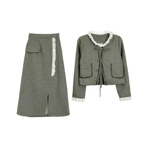 Icicofficial Two Piece Skirt Sets Women's
