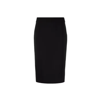 MOSCHINO Crepe Pencil Midi Skirt
