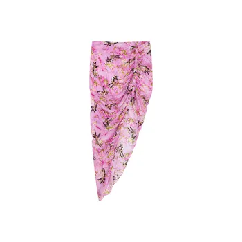 UOOYAA Casual Long Skirts Women's Pink