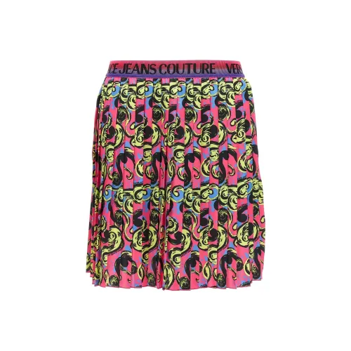 VERSACE JEANS COUTURE Baroque print Pleated Miniskirt