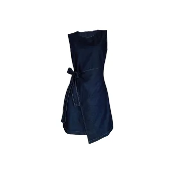 POPO.INFO Sleeveless Dress Women's Dark Blue