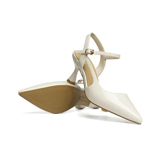 RED DRAGONFLY Slim Heel High Heels 8CM Women's-4