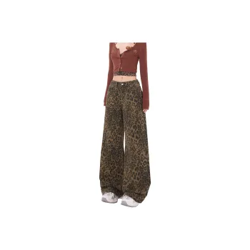 FOREVER 21 Jeans Women's Leopard Print