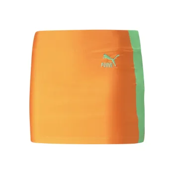 PUMA PUMA X DUA LIPA DUA LIPA Mini Skirt Casual Short Skirts Women's Orange