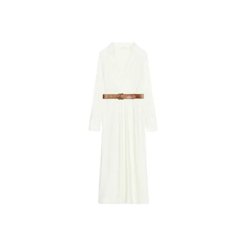 ZARA Long Sleeved Dresses Women's Raw White
