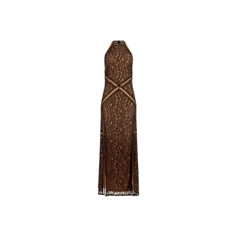 GUESS Sleeveless Dress Women's Brown-0