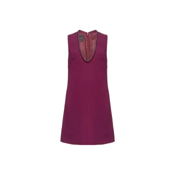 PINKO Embellished Neck Mini Dress