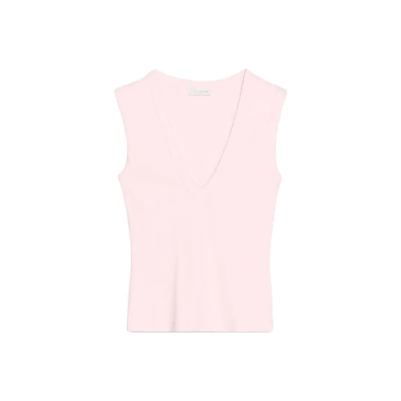 ZARA Tank Top Women's Light Pink Red-0