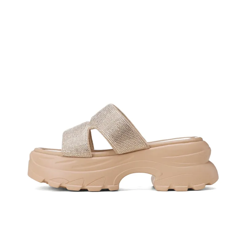 GOLDLION PU Polyurethane Cushioning Slide Slippers Women's-6