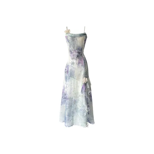 Udon House Slip Dress Women's Multicolor