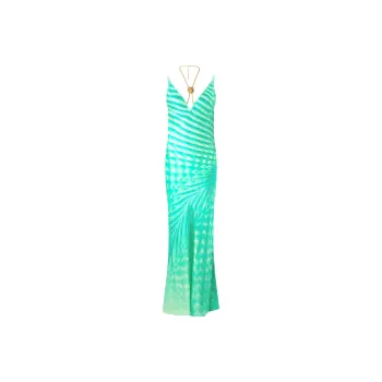 Roberto Cavalli Necklace detail Maxi Dress
