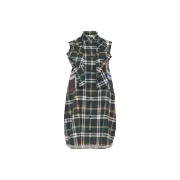 Sacai Checked Mini Dress