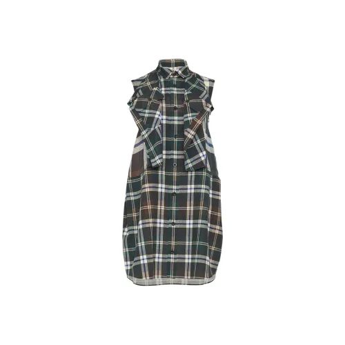 Sacai Checked Mini Dress