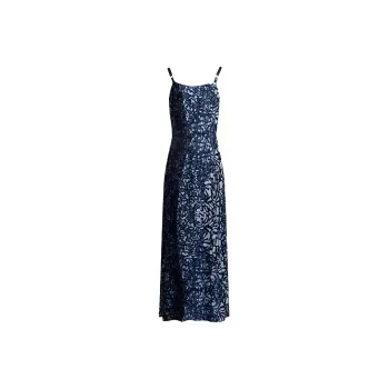 A LIFE ON THE LEFT Slip Dress Women's Navy