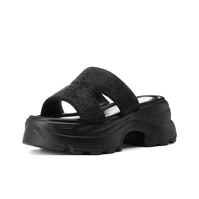 GOLDLION PU Polyurethane Cushioning Slide Slippers Women's-1