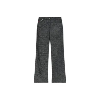 MOSCHINO Monogrammed Heart Embroidered Jeans
