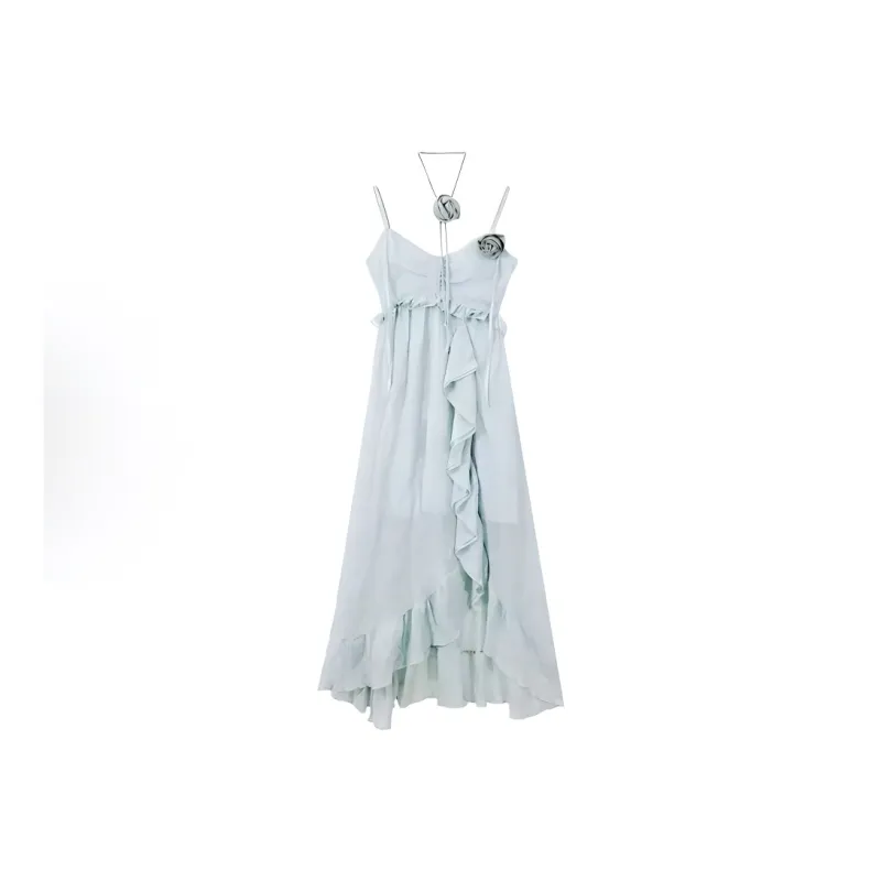 AHDO Slip Dresses Women's Green-0