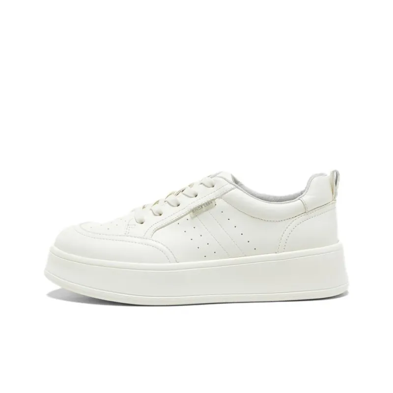 BATA Low Top Skateboard Shoes Women's Ecru-0
