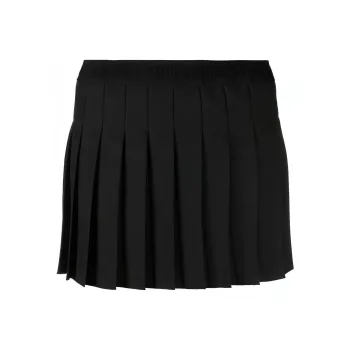 VERSACE JEANS COUTURE Logo print Strap Pleated Skirt