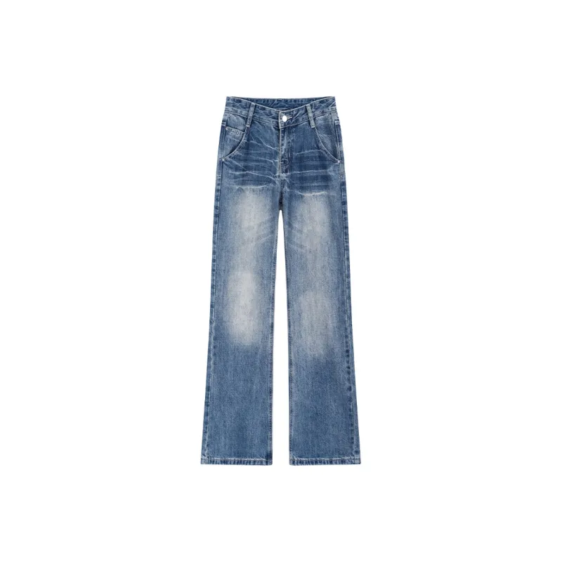 SNZX Jeans Women's Vintage Blue Pants-0