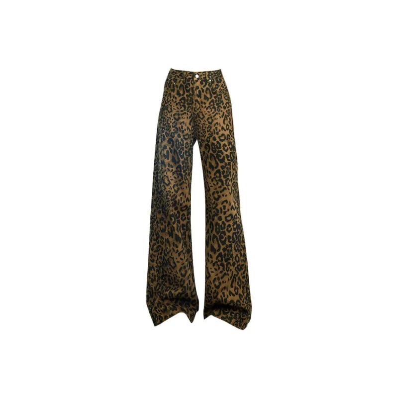 TLONELY1 Jeans Women's Leopard Print-0
