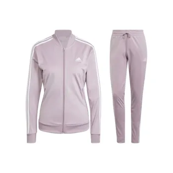 Adidas Essentials 3 Stripes Tracksuit Casual Suit Women's Purple