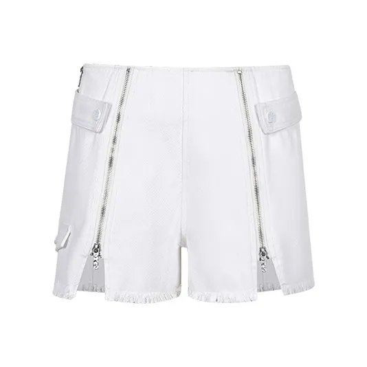 FRAIL STATE Denim Shorts Women's White-0