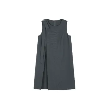 Mo Han Yi Mei Sleeveless Dress Women's Ultimate Gray