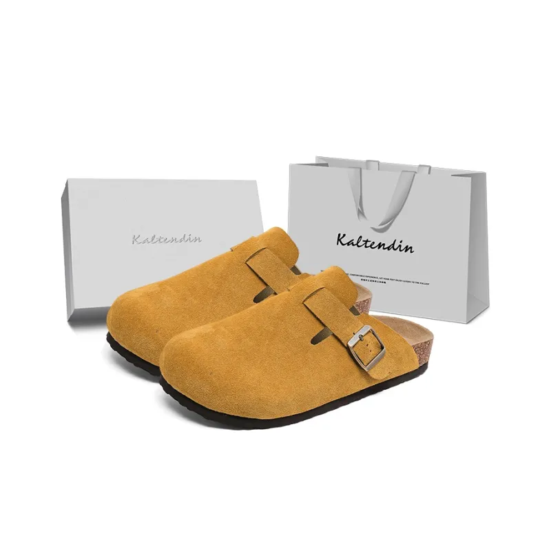 Kaltendin Abrasion Resistant Slip Resistant Closed Toe Slippers Unisex-11