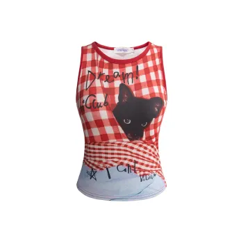Unifree Tank Tops Women's Red