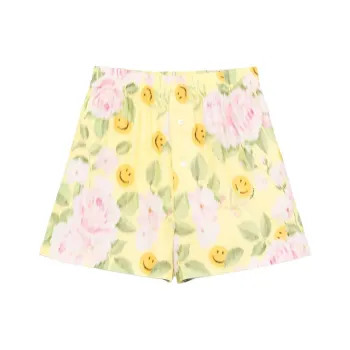 MOSCHINO X Smiley Floral print Shorts