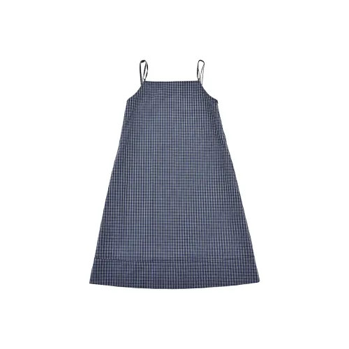 SINBOS Slip Dress Women's Haze Blue Checked