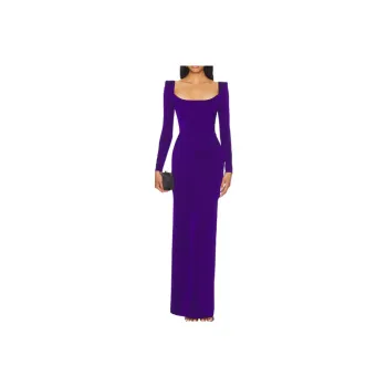 Alex Perry Long Sleeved Dress Women's Dark Purple