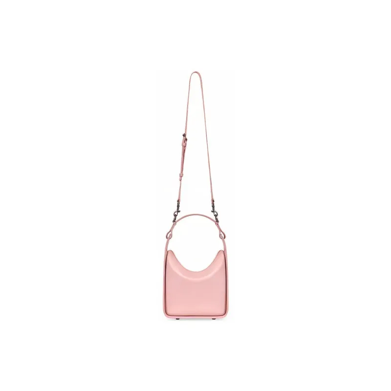 Balenciaga Crocodile Pattern Embossed Cow Leather Tote Bag Shopping Bag Handbag Shoulder Bags Small Size Women's Pink-4