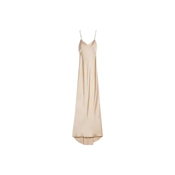 MaxMara Envers Satin Slip Dress Slip Dresses Women's Ivory