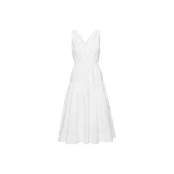 ARITZIA Babaton Broadcast Poplin Dress Sleeveless Dress Women's White/White
